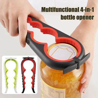 Abridor de Latas Multifuncional 4 en 1 Mango Antideslizante