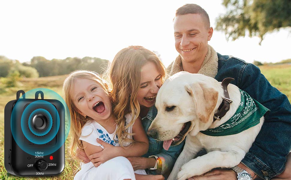 Dispositivo antiladridos automático para el control de ladridos de perros, dispositivo disuasorio ultrasónico recargable para ladridos de perros, exterior e interior