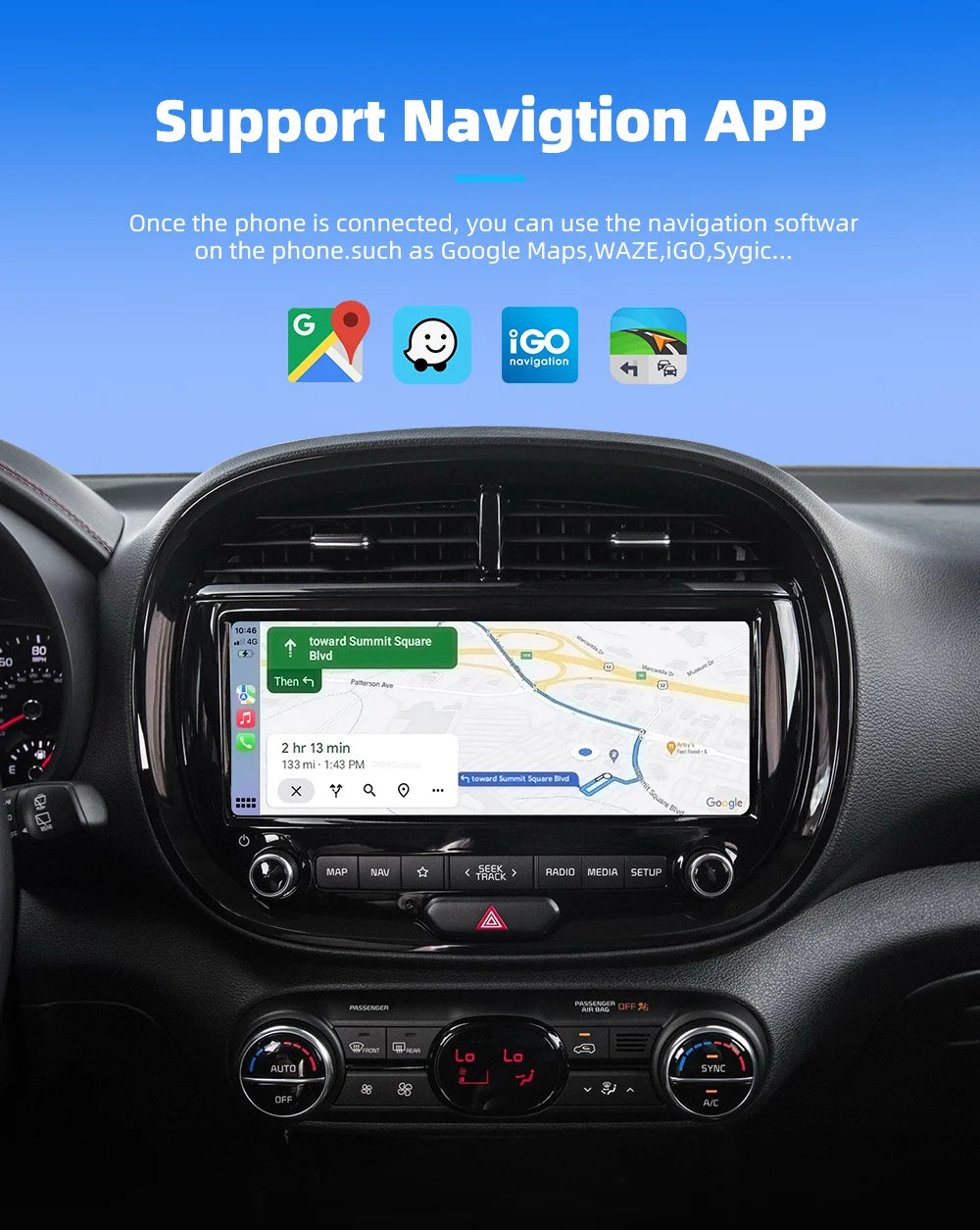 Adaptador inalámbrico CarPlay Android Auto 2 en 1, Dongle para coche, conexión automática Plug & Play para iPhone y Android, coche con cable de fábrica