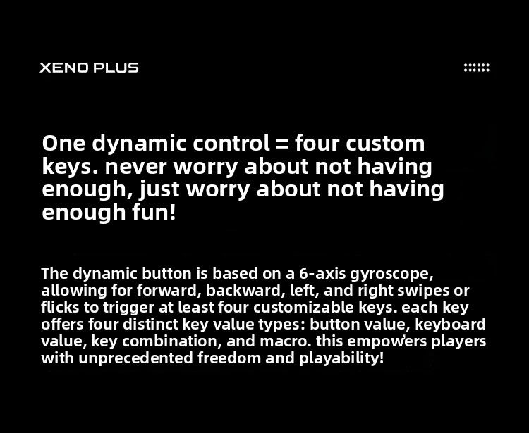 Control Inalámbrico para Juegos LeadJoy XENO Plus, Control de Movimiento FPS, Giroscopio, Joystick TMR, Compatible con PC, Switch2, Steam Deck, iOS, Android, Apex