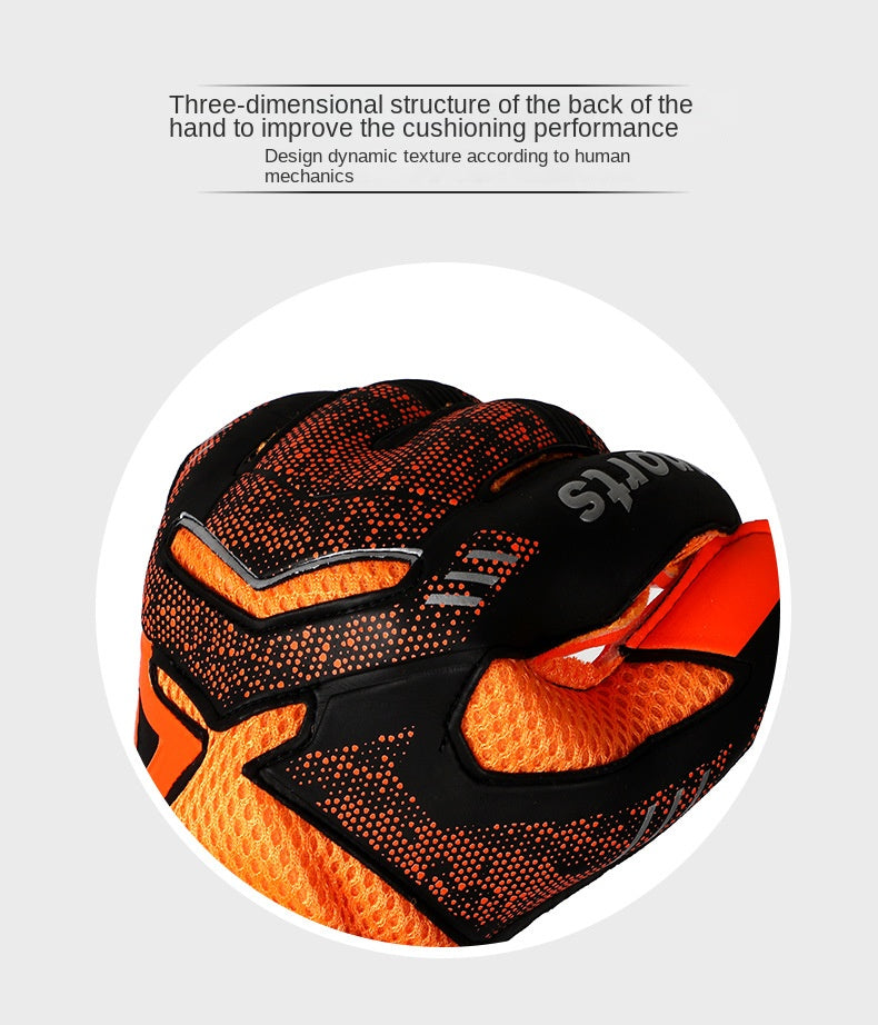 Guantes de portero de fútbol profesionales para niños y hombres, látex de 4mm con protección para los dedos, Protector de guantes de portero de fútbol para niños y adultos