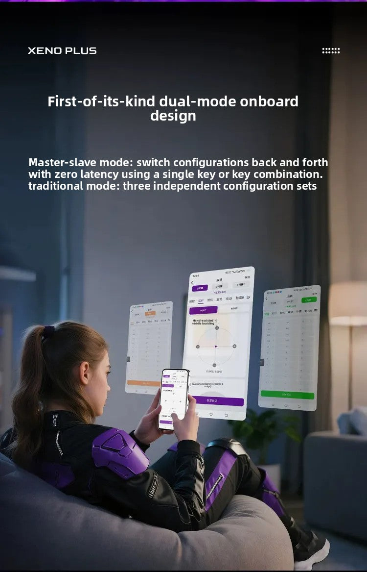Control Inalámbrico para Juegos LeadJoy XENO Plus, Control de Movimiento FPS, Giroscopio, Joystick TMR, Compatible con PC, Switch2, Steam Deck, iOS, Android, Apex