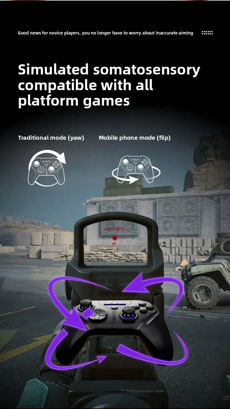 Control Inalámbrico para Juegos LeadJoy XENO Plus, Control de Movimiento FPS, Giroscopio, Joystick TMR, Compatible con PC, Switch2, Steam Deck, iOS, Android, Apex
