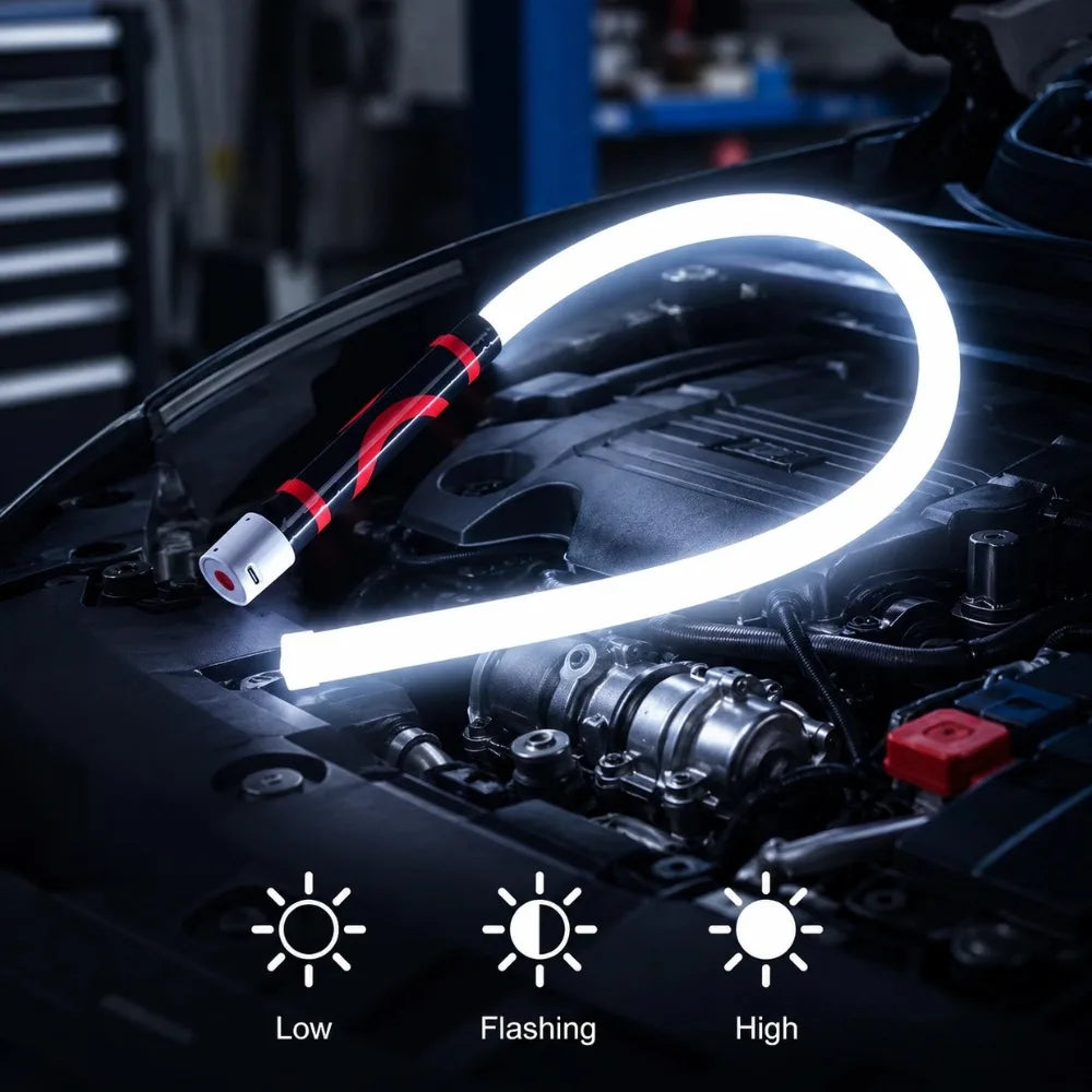 Nueva Linterna LED Flexible de Alta Luminosidad, Herramienta de Iluminación Automotriz Portátil, Luz de Trabajo Profesional para Mecánicos y Reparaciones de Automóviles