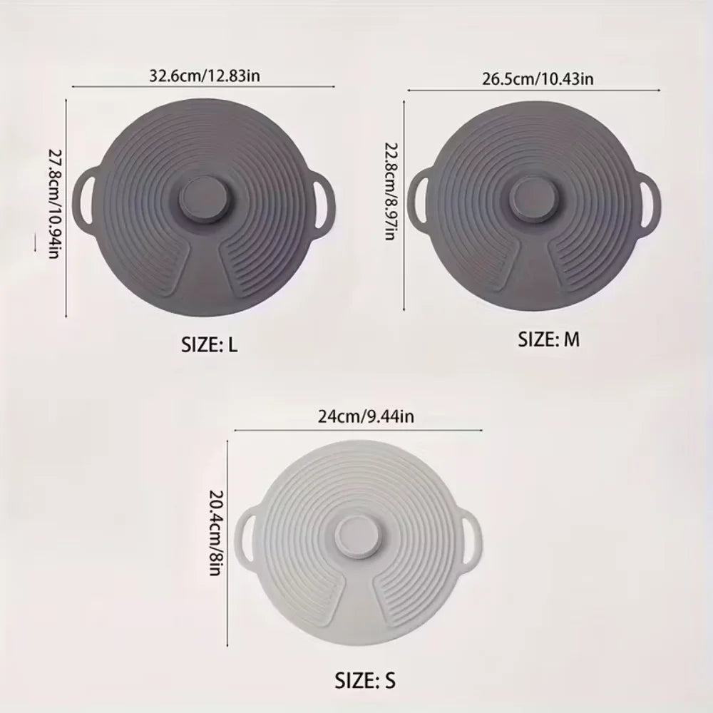Cuenco de silicona LIDS, LIDS contra salpicaduras de microondas, LIDS reutilizables resistentes al calor, apto para tazones, platos, POTES, sartenes, estufas, ove