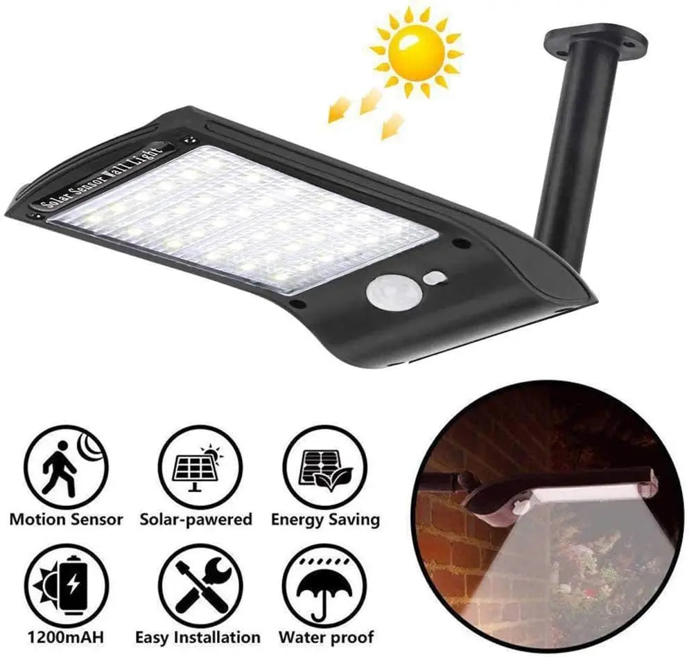 Lámpara Solar LED para Exterior con Sensor de Movimiento 36 LED
