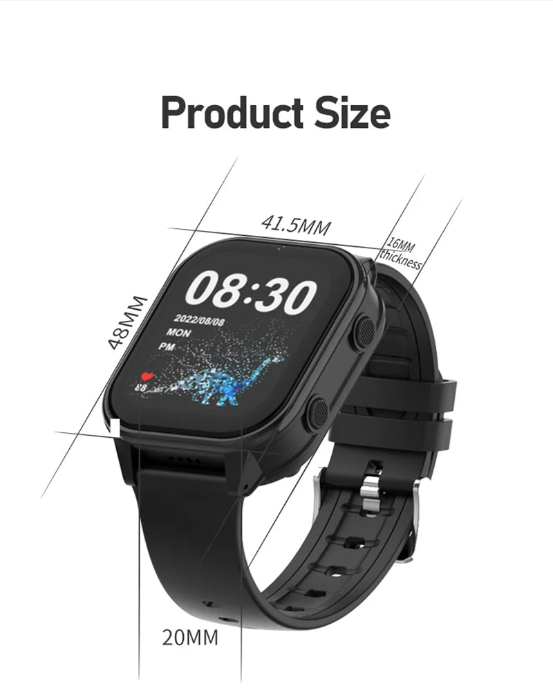 Reloj Inteligente 4G para Niños con GPS, WiFi, SOS, Whatsapp KT19Pro MAX Android 8.1 con Videollamada, Cámara y Monitor