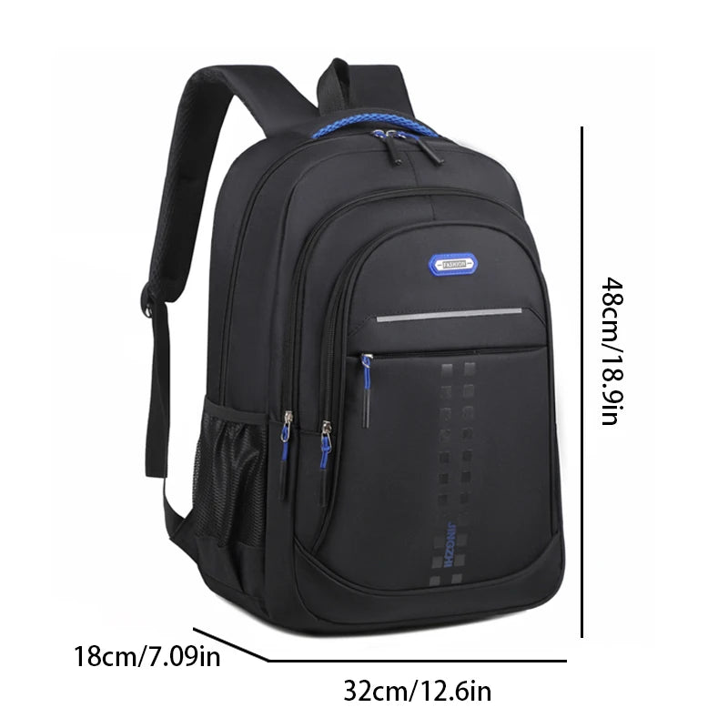 Mochila Oxford impermeable para hombres y mujeres, bolsa para computadora de negocios, mochila de viaje de ocio, mochila para estudiantes de secundaria