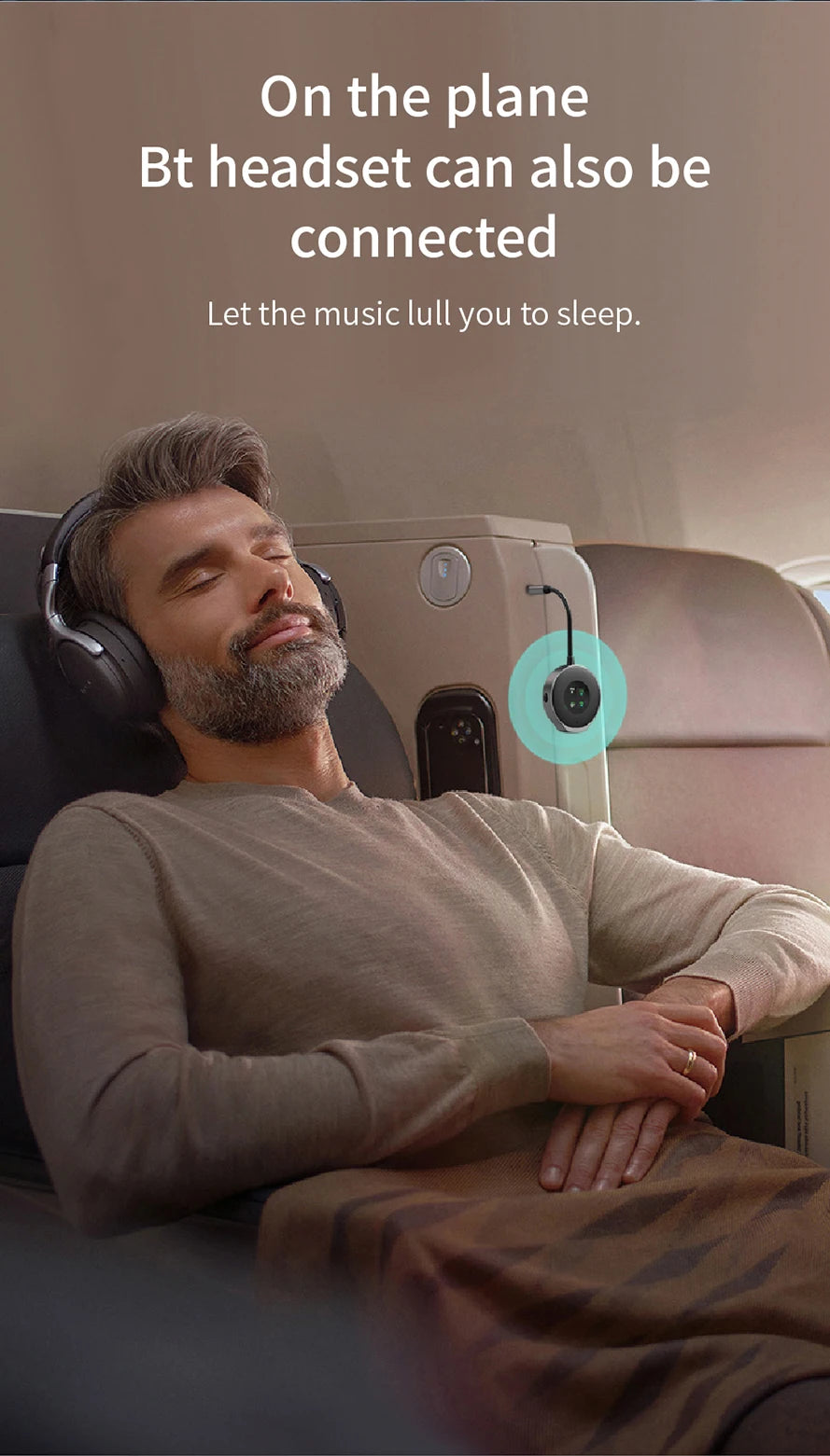 Adaptador Bluetooth Inalámbrico para Auriculares y Sistemas de Audio