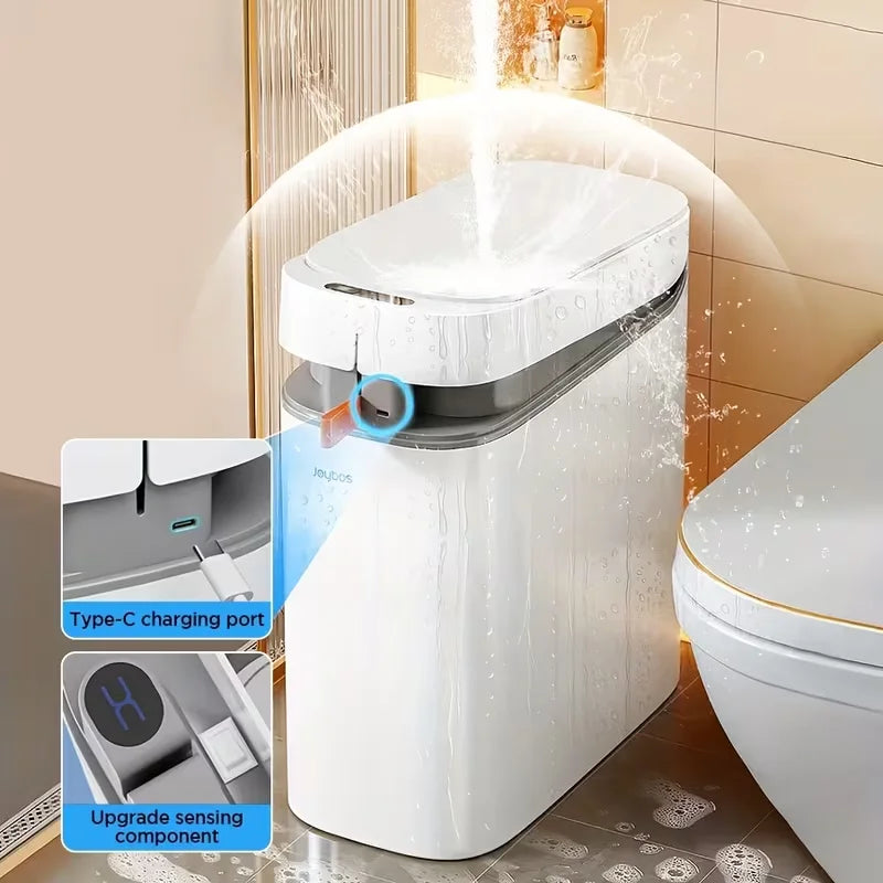 Cubo de basura inteligente Joybos, manos libres, adsorción automática de bolsas
