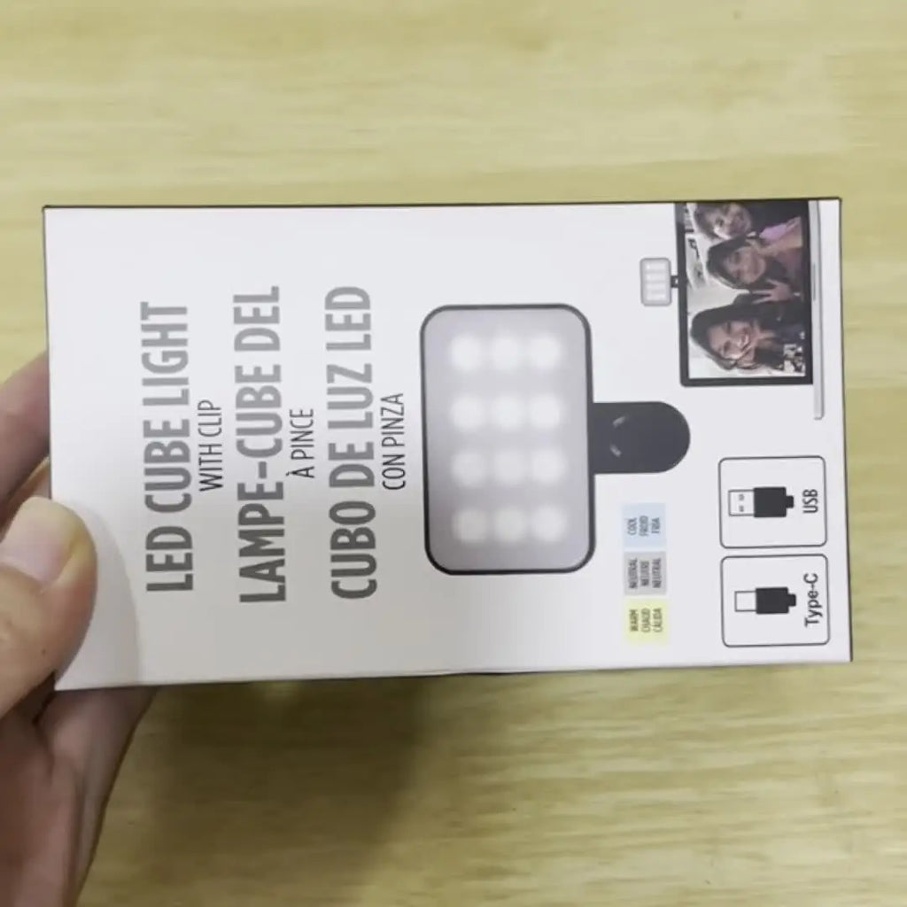 Mini Luz de relleno portátil para Selfie, recargable, 3 modos, Clip de brillo ajustable, luz de relleno para teléfono móvil, computadora