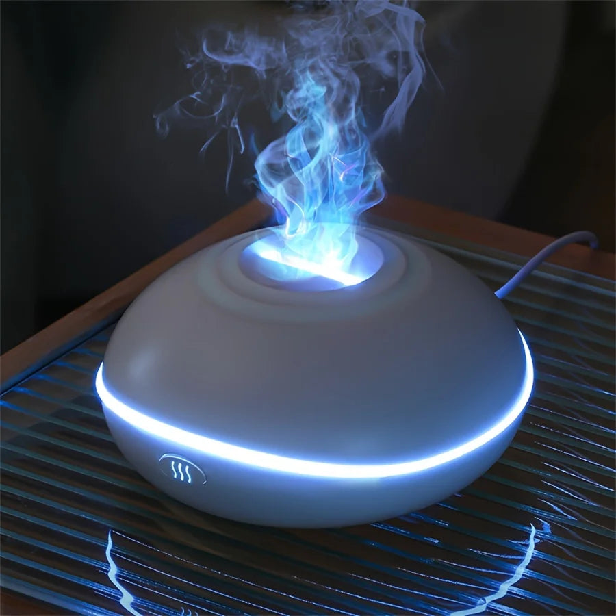 Humidificador Llama Aromática con Luz Colorida