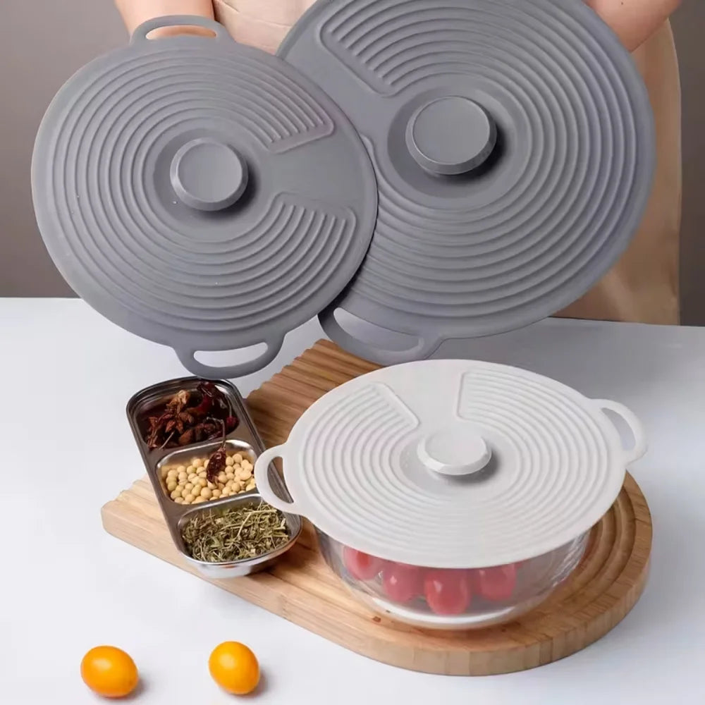 Cuenco de silicona LIDS, LIDS contra salpicaduras de microondas, LIDS reutilizables resistentes al calor, apto para tazones, platos, POTES, sartenes, estufas, ove