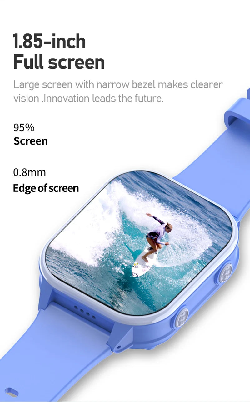 Reloj Inteligente 4G para Niños con GPS, WiFi, SOS, Whatsapp KT19Pro MAX Android 8.1 con Videollamada, Cámara y Monitor