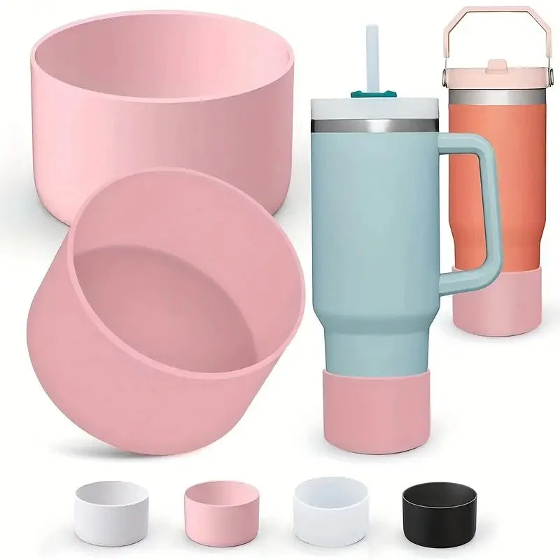 Portavasos inferior de silicona adecuado para vaso Stanley Adventure Quencher de 40 OZ 30 0Z Stanley lceFlow botella con pajita abatible