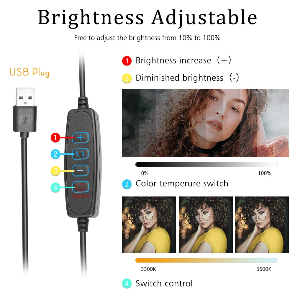 Panel de Luz LED RGB para Fotografía y Video 6 Pulgadas