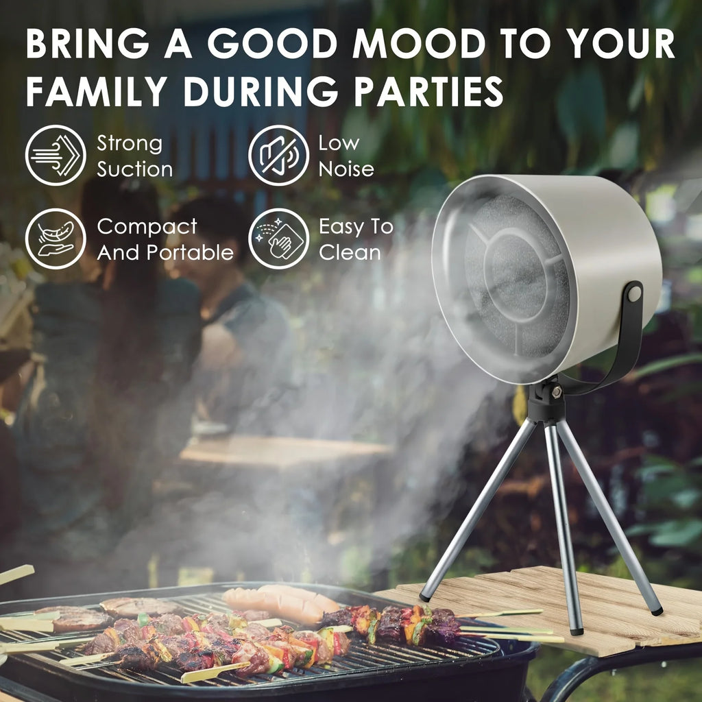 Nuevo Campanas extractoras de escritorio USB, extractor portátil alimentado por USB, Extractor de capó de cocina pequeño, campana extractora de succión grande para barbacoa