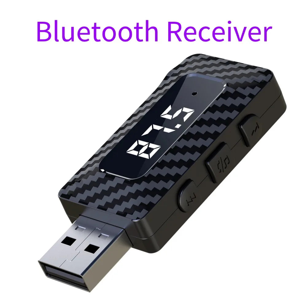 Receptor Bluetooth para Auto con Lector TF y Manos Libres