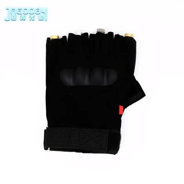 Guantes fluorescentes con láser, guantes de luz verde y roja para fiesta, DJ, bar, KTV, espectáculo de escenario, RGB, 2 unidades