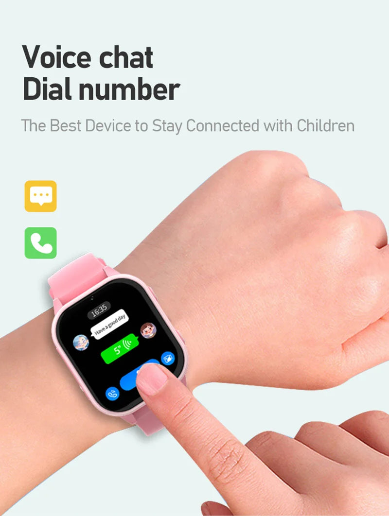 Reloj Inteligente 4G para Niños con GPS, WiFi, SOS, Whatsapp KT19Pro MAX Android 8.1 con Videollamada, Cámara y Monitor