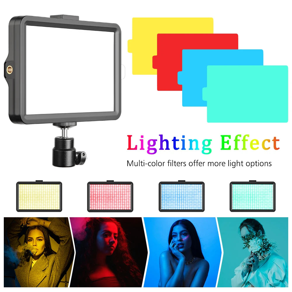 Panel de Luz LED RGB para Fotografía y Video 6 Pulgadas