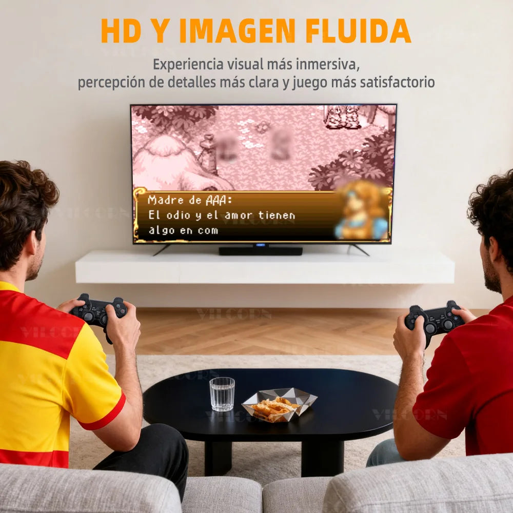 VILCORN M8 consola juegos retro para tv 4k 6000+ juegos español consolas de videojuegos videoconsola emulador videojuegos