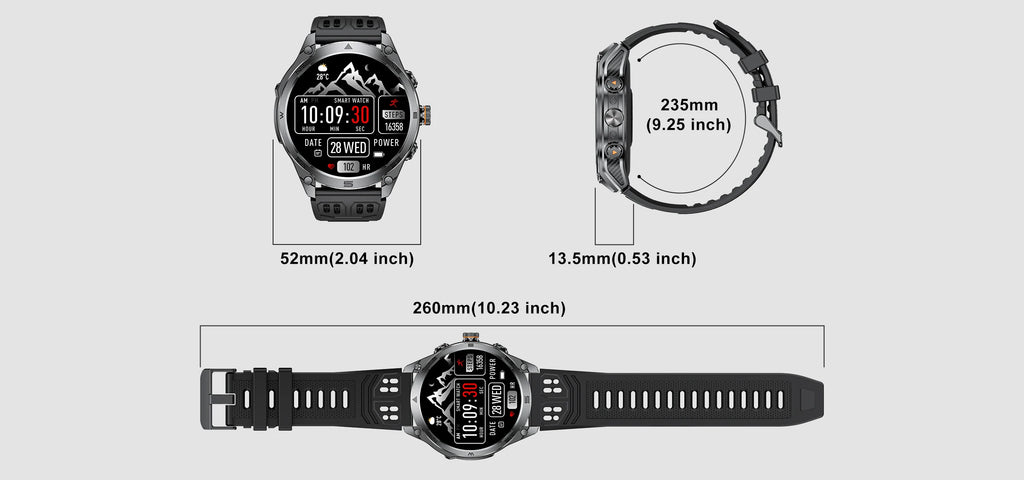 Reloj Inteligente GPS Militar 170+ Deportes
