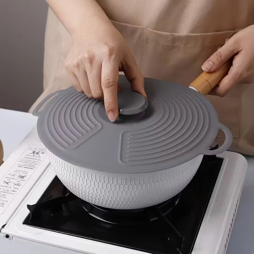 Cuenco de silicona LIDS, LIDS contra salpicaduras de microondas, LIDS reutilizables resistentes al calor, apto para tazones, platos, POTES, sartenes, estufas, ove