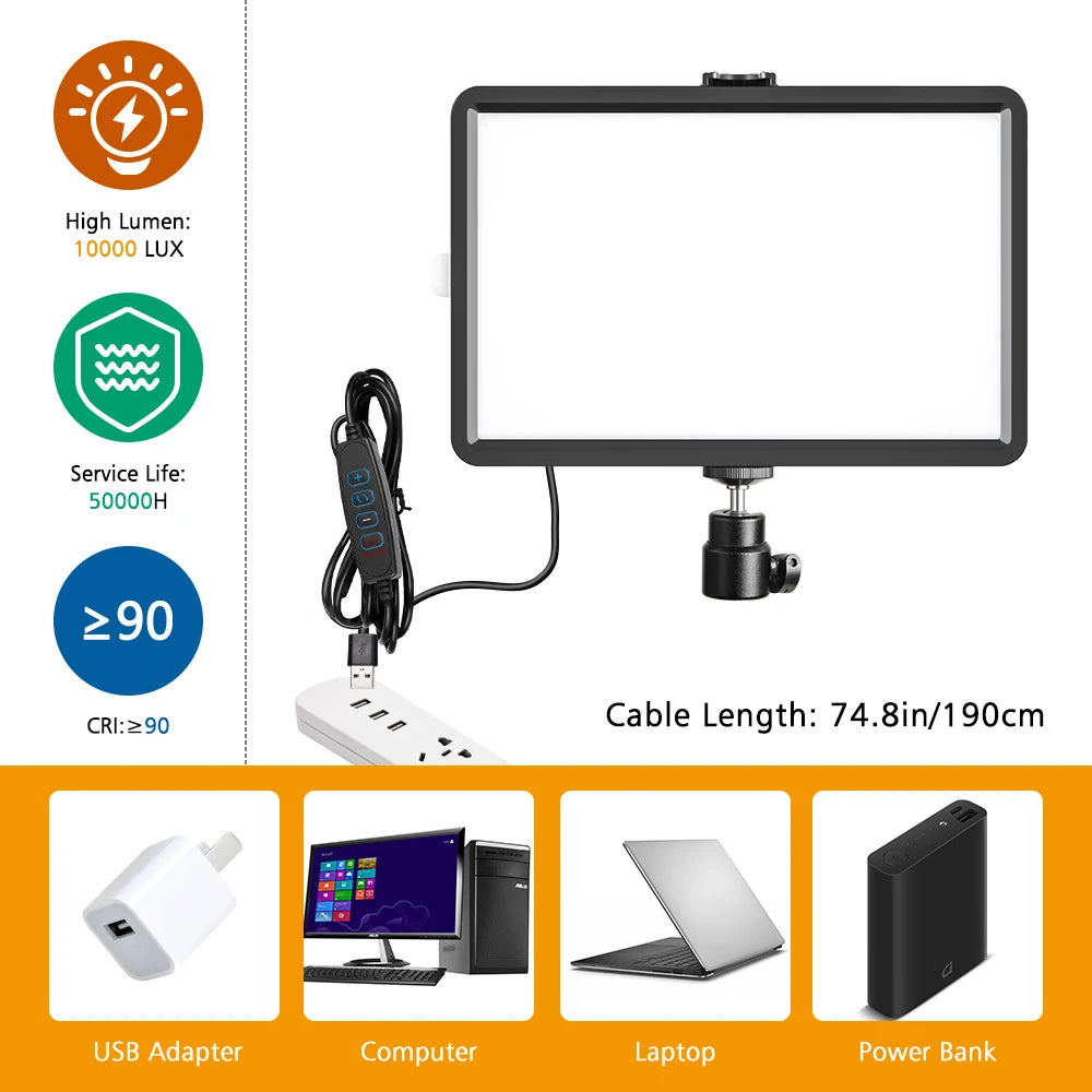Panel de Luz LED RGB para Fotografía y Video 6 Pulgadas