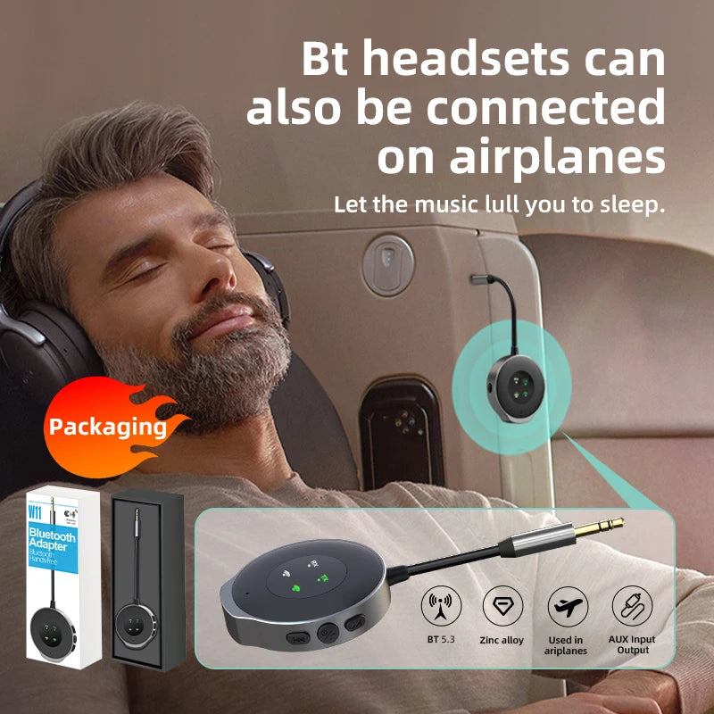 Adaptador Bluetooth Inalámbrico para Auriculares y Sistemas de Audio