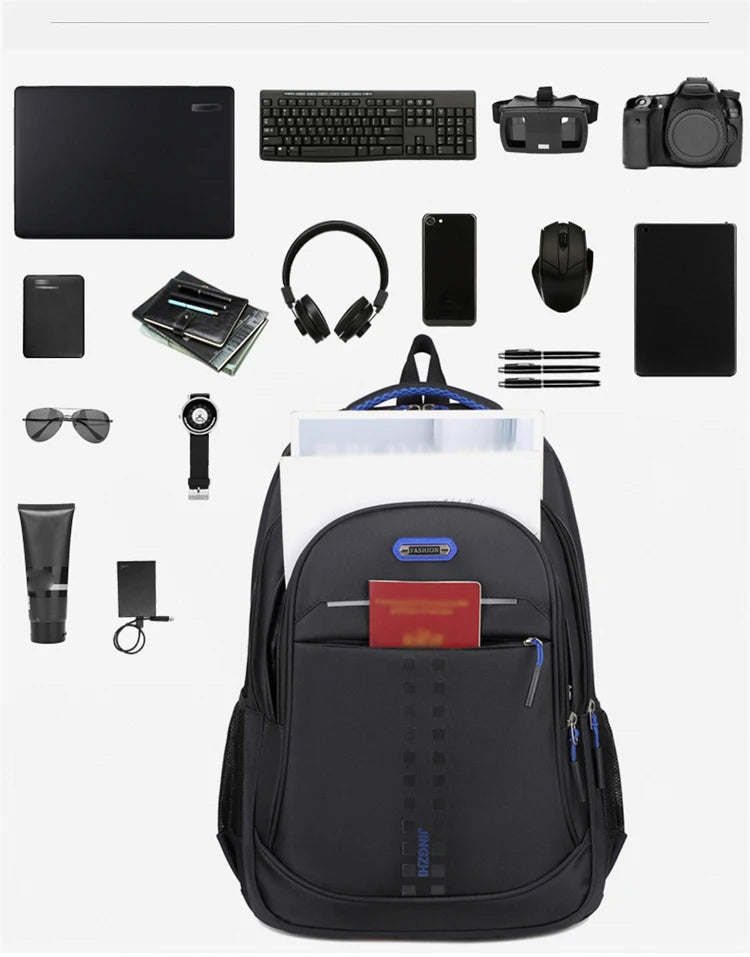 Mochila Oxford impermeable para hombres y mujeres, bolsa para computadora de negocios, mochila de viaje de ocio, mochila para estudiantes de secundaria