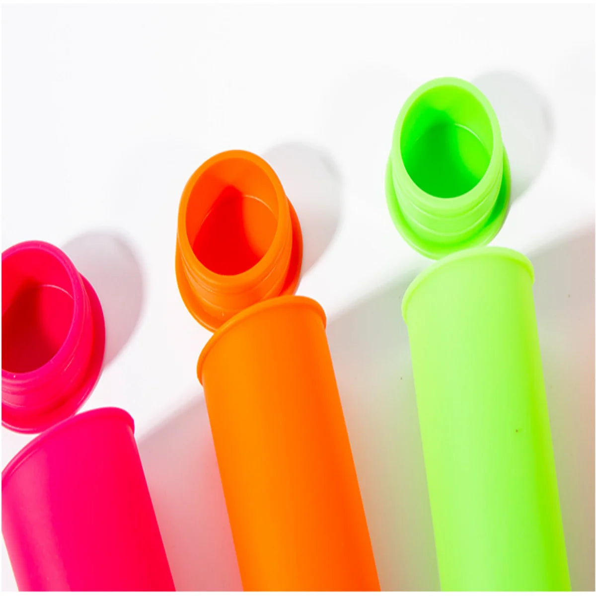 6 unids/lote, molde para helado de verano, paleta reutilizable, molde Pop de silicona de calidad alimentaria, molde para cubitos de hielo, utensilios de cocina