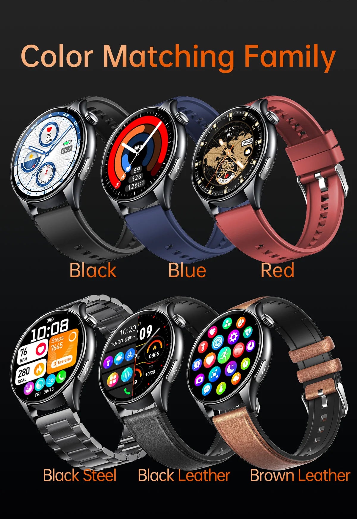 Dido AI E70S Reloj Inteligente ECG Ultrafino