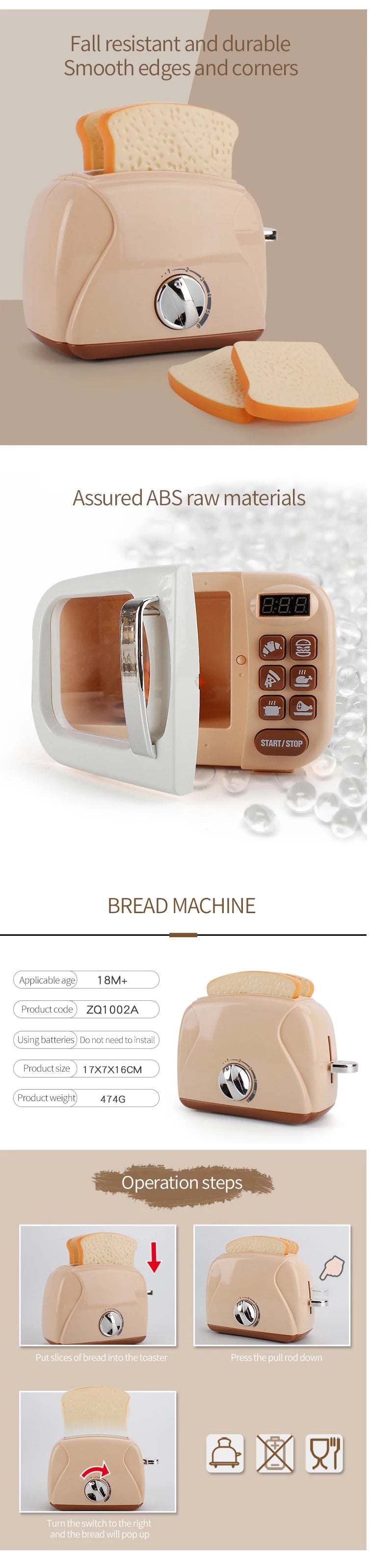 Juguete Electrodomésticos de Cocina en Miniatura para Niños