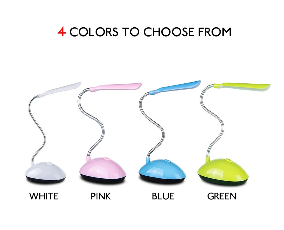 Lámpara LED de Lectura Portátil Flexible para Mesa