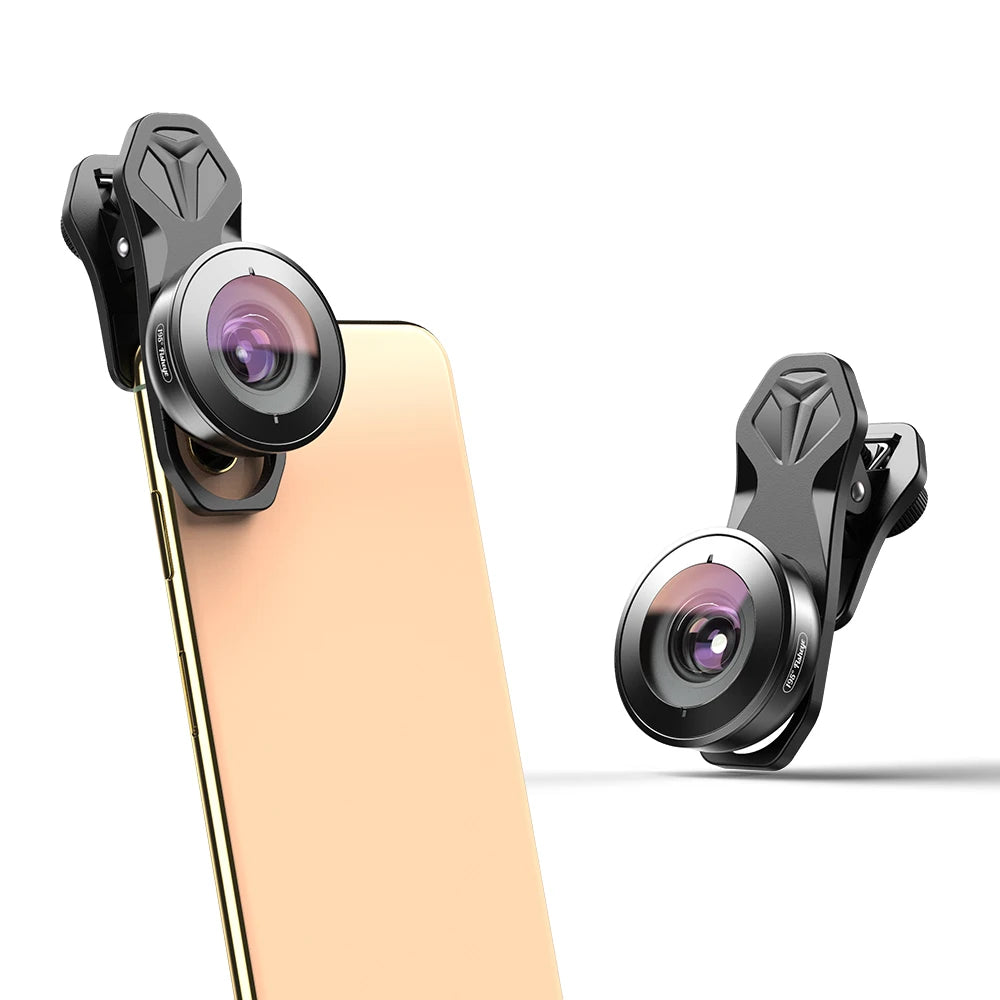 Lente Ojo de Pez APEXEL HD 195 Grados para iPhone y Smartphones Android