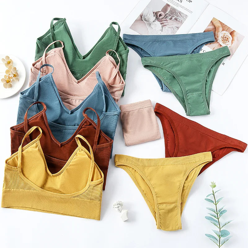 Conjunto de Ropa Interior Femenina de 2 Piezas