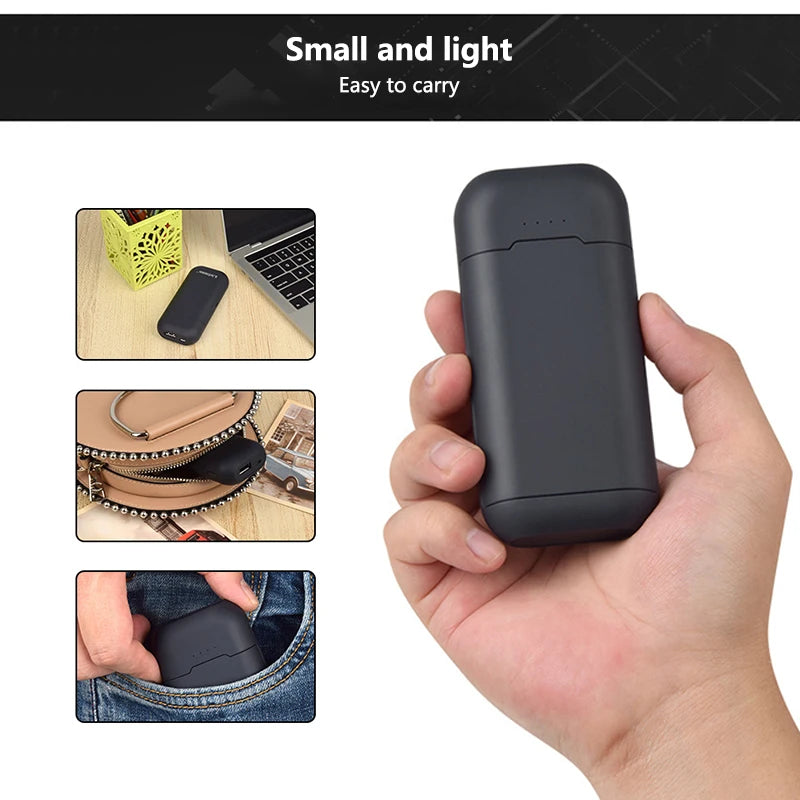 Carcasa power bank 2x18650 USB carga rápida 5V 2A sin soldadura