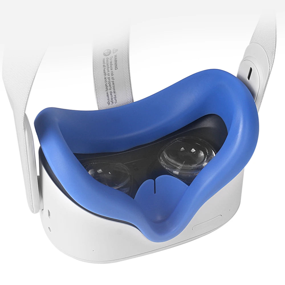 Cubierta de máscara de silicona VR, almohadilla facial, almohadilla protectora para ojos para Oculus Quest 2, accesorios para dispositivos VR