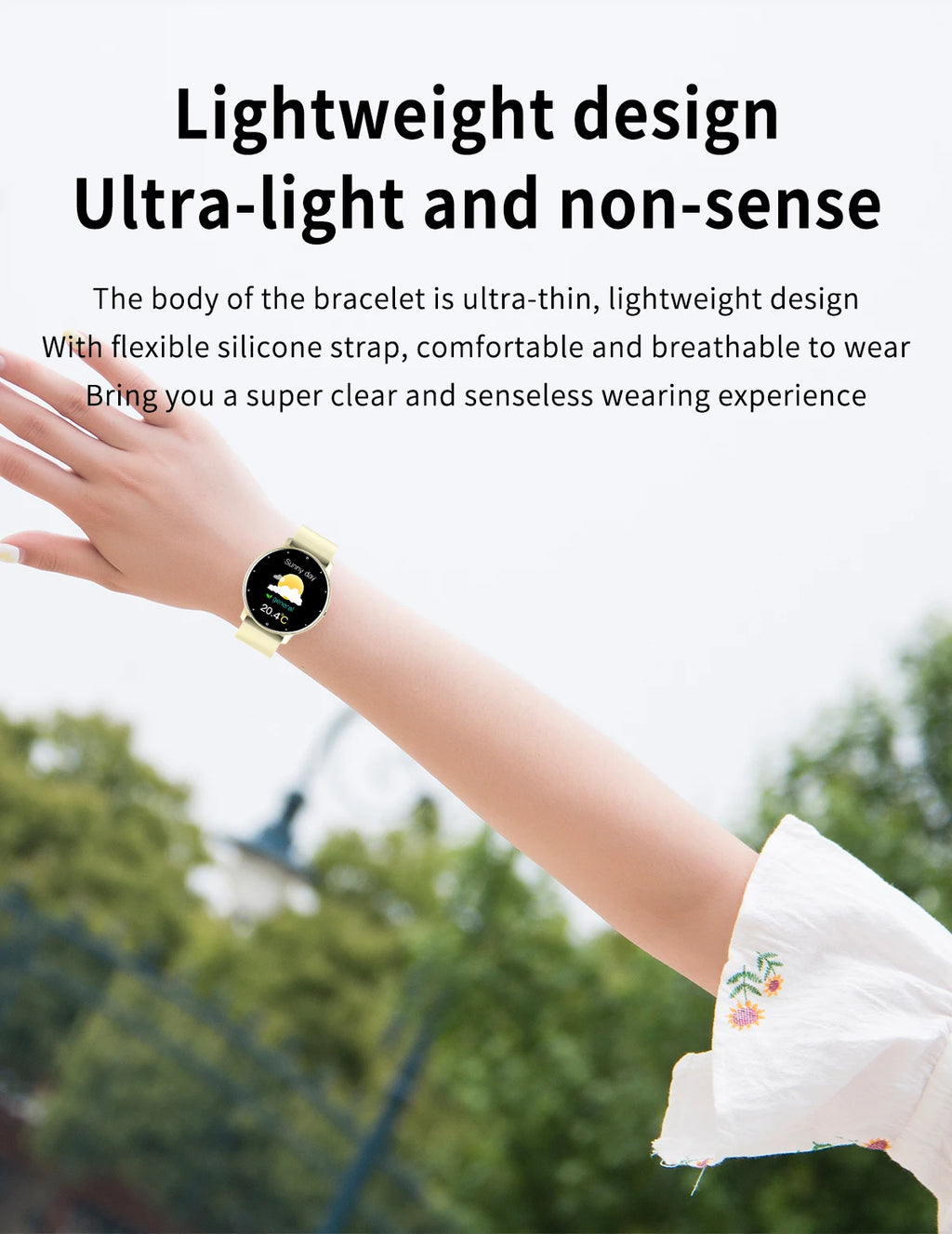 Reloj Inteligente Deportivo Impermeable con Monitor de Ritmo Cardíaco