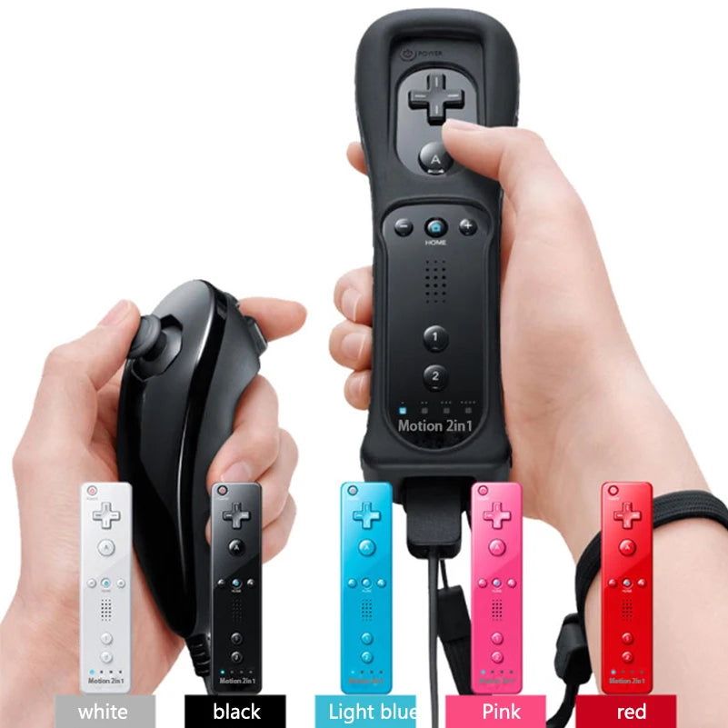 Control Remoto Inalámbrico con Motion Plus para Nintendo Wii y Wii U