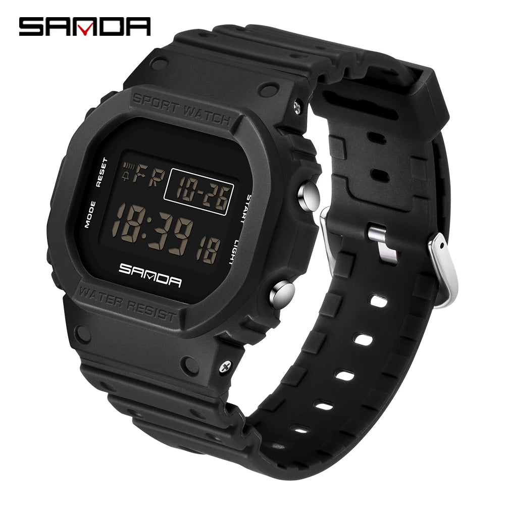 Reloj Digital SANDA 2107 Militar para Hombre, Estilo G Sport LED