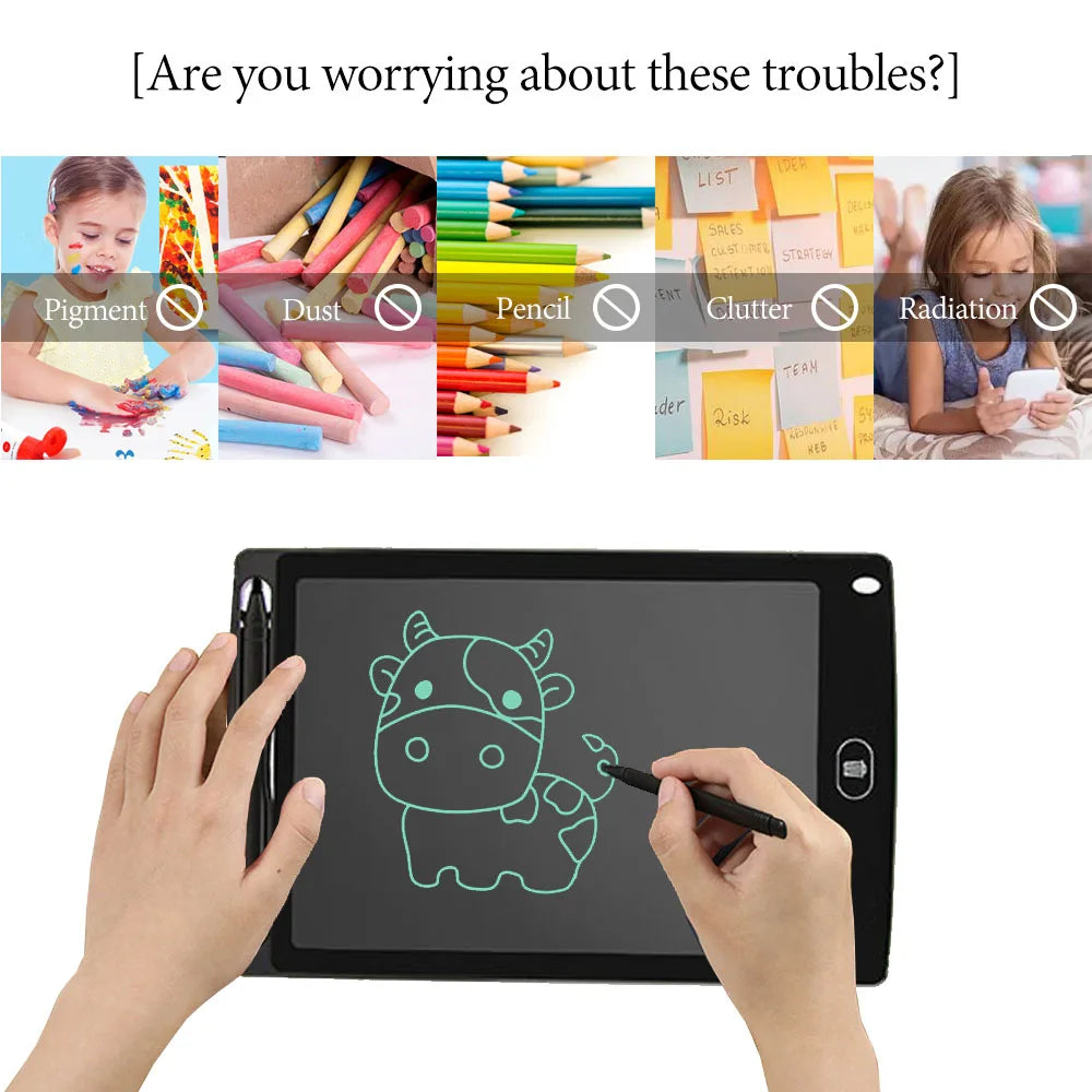 Tablero de Dibujo Electrónico LCD 8.5 / 12 Pulgadas para Niños