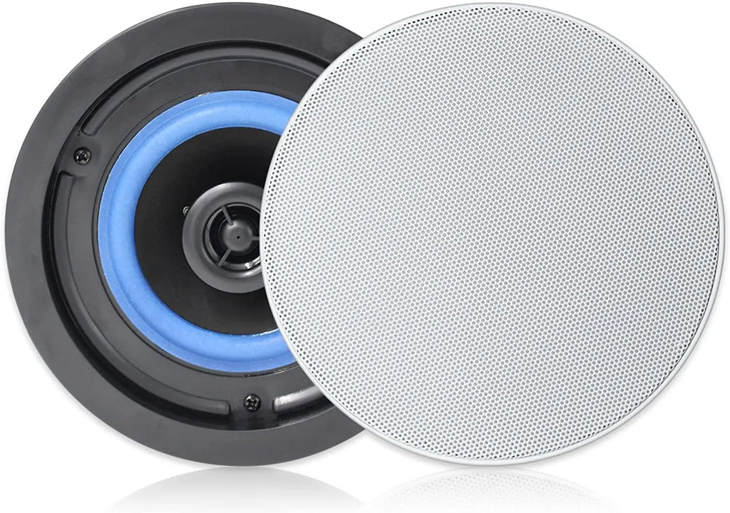 Altavoz de Techo Herdio de 4 Pulgadas, 160W, 2 Vías, Empotrable, Pasivo, con Audio Integrado, Ideal para Baño, Cocina, Oficina, Sala de Estar