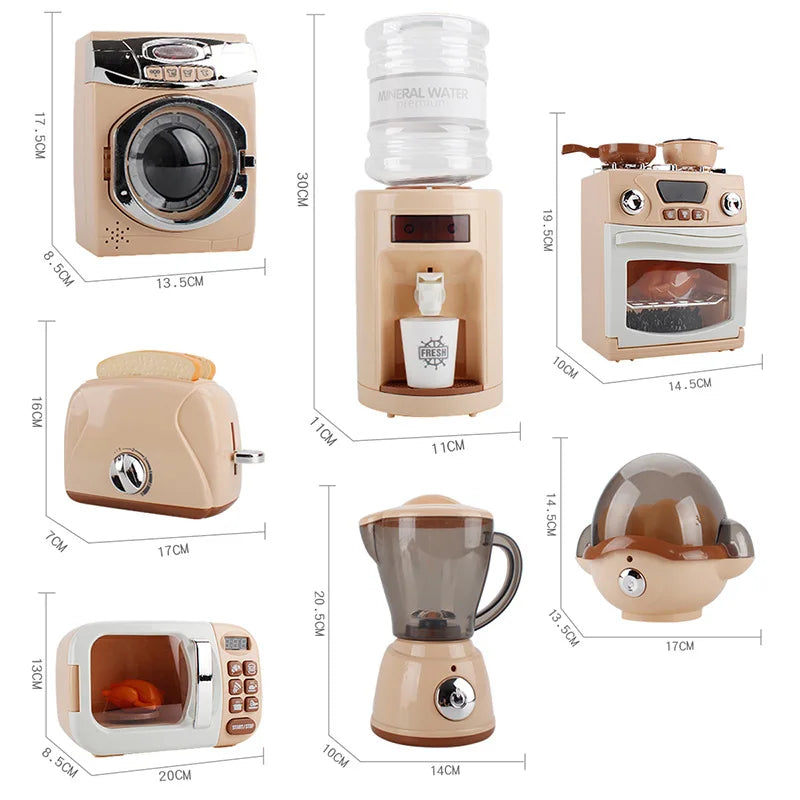 Juguete Electrodomésticos de Cocina en Miniatura para Niños
