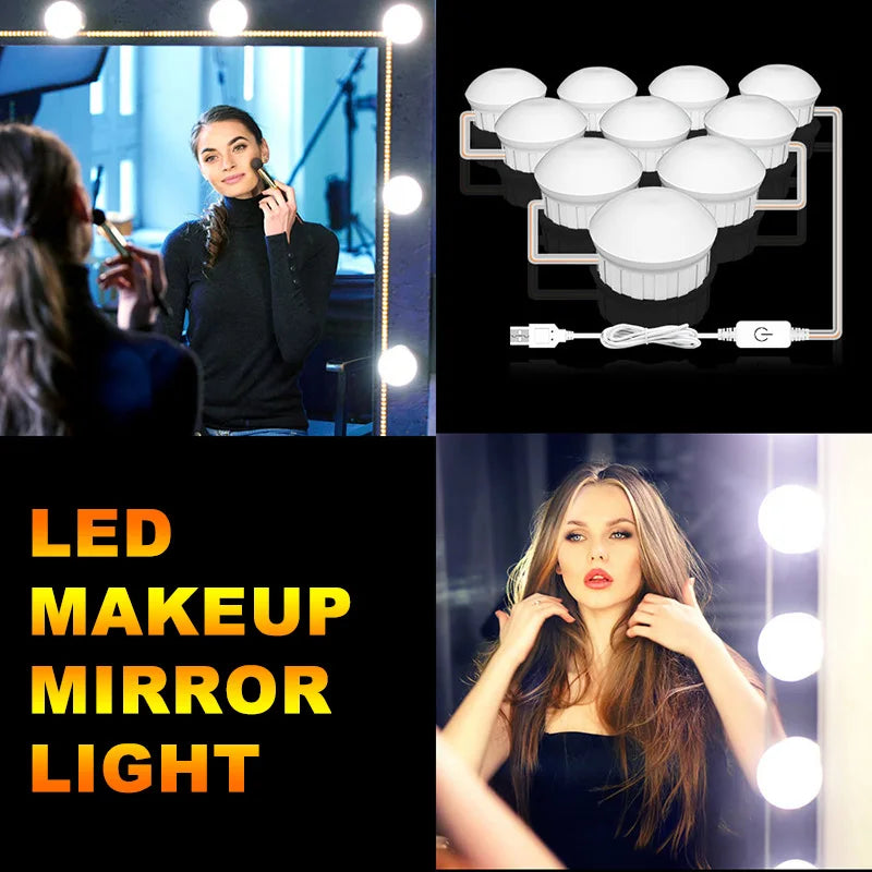 Bombillas LED para Espejo de Maquillaje con USB