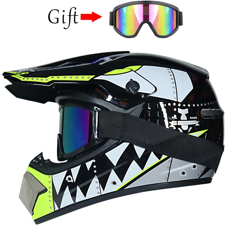 Casco Todoterreno de Moto para Niño Motocross
