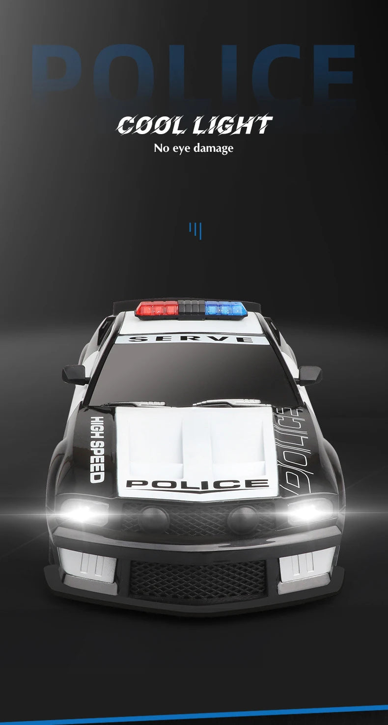 Auto RC Policía 1:12 Control Remoto 2.4G Alta Velocidad