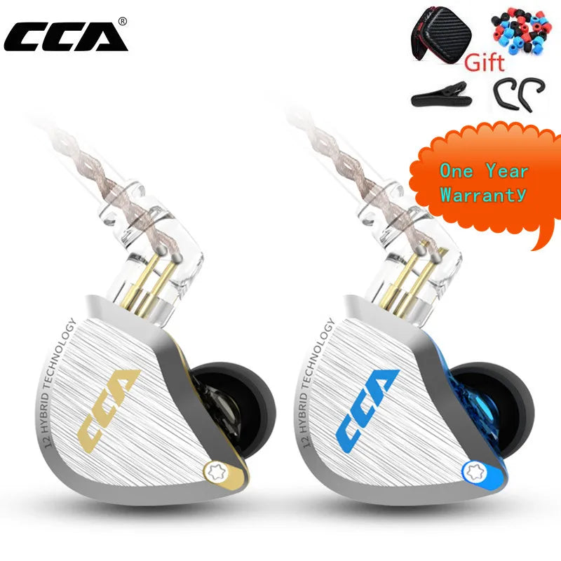 CCA C12 Auriculares Híbridos de Metal HiFi