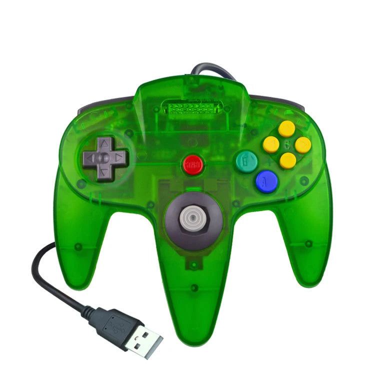 Mando con cable USB N64 mando de mando para Mac ordenador PC mango USB Gamepad
